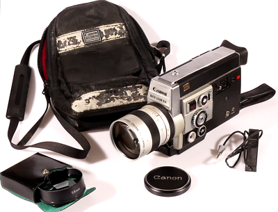 PRL) CANON AUTO ZOOM 814 ELECTRONIC 8mm VIDEO MOVIE CAMERA FILM