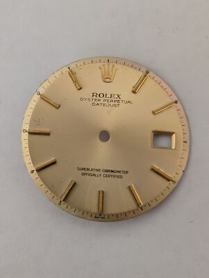 ROLEX OP DATEJUST DIAL FOR 36mm 1601 FOR PARTS OR REPAIRS-GOOD CONDITION
