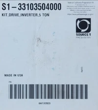 York YHM S1-33103504000 Source 1 Inverter Drive Kit 5T 
