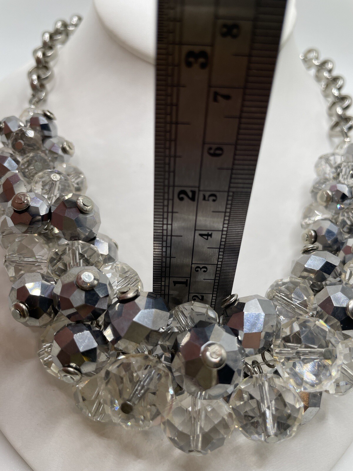 Swarovski Elements Silver Crystal Cluster Stateme… - image 4