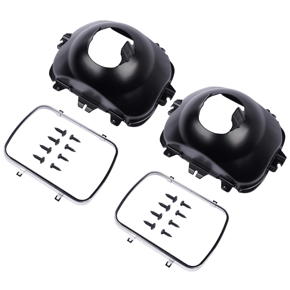 Kit de 2 piezas de canastilla de faros delanteros izquierdo o derecho para Buick Cadillac Chevrolet 42437 Foto 2 de 4