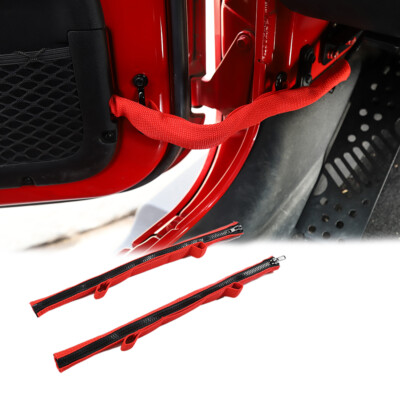 Front Door Limiting Straps Swing Door Check Limiter for 2007-22 Jeep Wrangler JK
