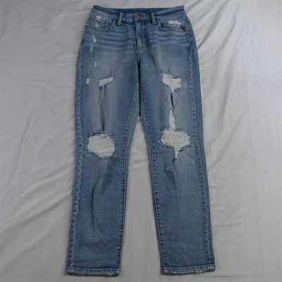 NEW Buckle 27 Mom Light Destroyed Stretch Denim Womens Jeans - Main Image