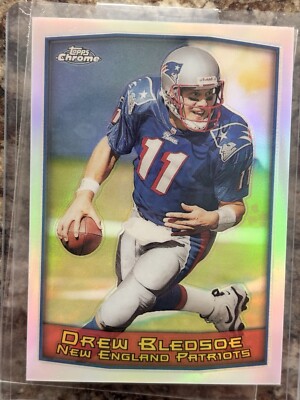 DREW BLEDSOE 1999 TOPPS CHROME REFRACTOR INSERT PARALLEL #17 RARE