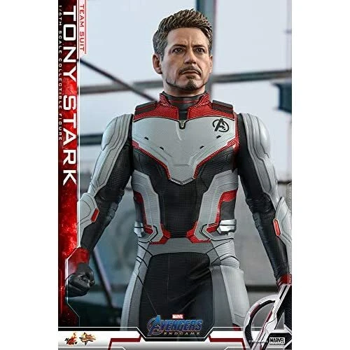 Figura de acción Hot Toys Avengers Endgame Tony Stark TRAJE DE EQUIPO 1/6 con seguimiento NUEVO Foto 3 de 4