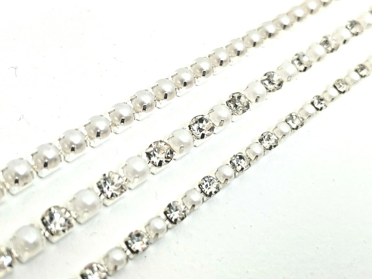 Nastro Di Strass Oro 9 Metri - Glitterato 3mm Per Cucito, Artigianato E Decorazioni Fai Da Te