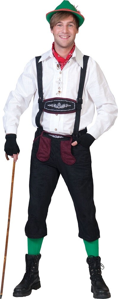 Oktoberfest pantalones de cuero disfraz para hombre pantalones tradicionales Baviera tirolesa disfraz para hombre KK