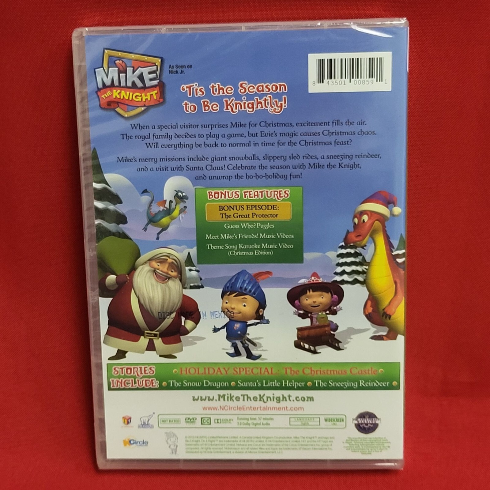 Mike The Knight Mike's Christmas Surprise 2013 Sealed DVD 843501008591 ...