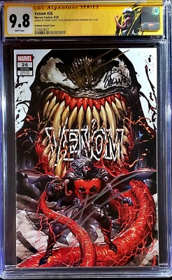  Venom 26 CGC 9.8 SS x3 Silver Gold Sig Kirkham Cates Stegman  1st Virus crain