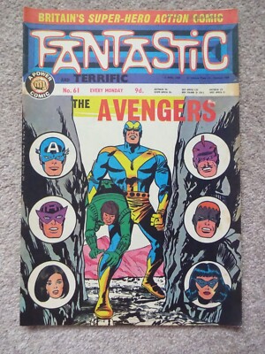 FANTASTIC No. 61 - 1968 UK Power Comic (Marvel)