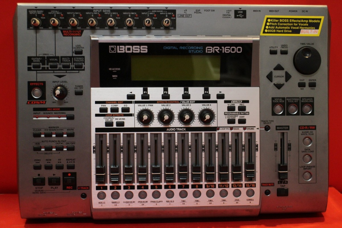 USED BOSS BR-1600 Digital Recording Studio BR 1600 CD U2570 250404
