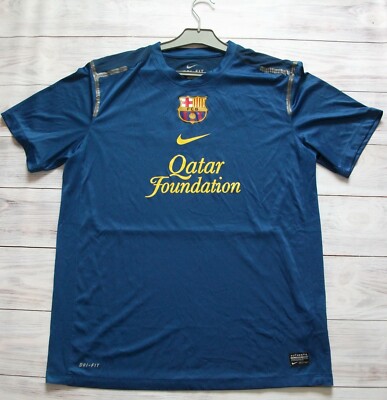 FC Barcelona Football Soccer Training Shirt Jersey Nike Size
