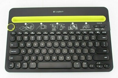 Logitech K480 920-006342 Black Bluetooth Wireless Mini Multi-Device Keyboard 