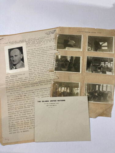 Old Documents Regarding the Opening of an Anti-Semitism Organization Turkey 1947 - 第 1/8 張圖片
