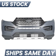 Front Bumper Cover Kit For 2020-2023 Ford Explorer Grille Assembly w/o Fog light
