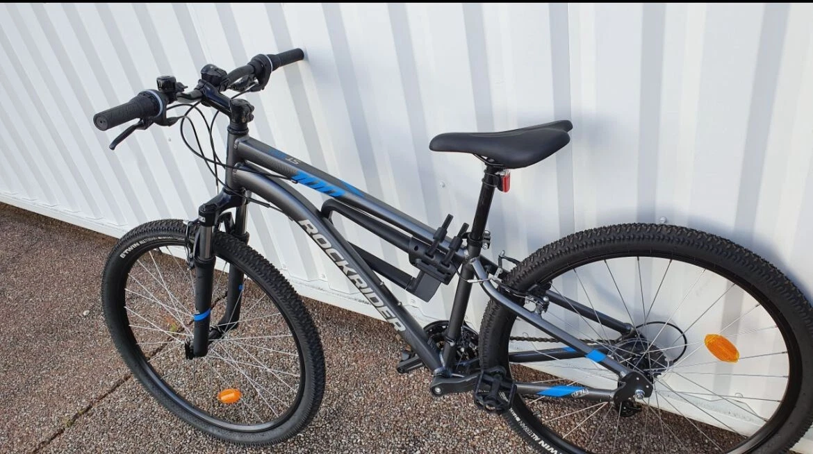 VTT Vintage Nakamura - Homme, 21 Vitesses, Cadre Acier, Roues 26", Argenté