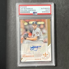 2017 Topps Stadium Salute #TSA-JMU Joe Musgrove Signed Rookie Card PSA Slabbed A