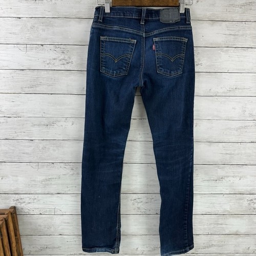 Levi's 511 Performance Slim Blue Jeans Boys Size 14 Reg 27 X 27 (measures 26x27) - Picture 9 of 13