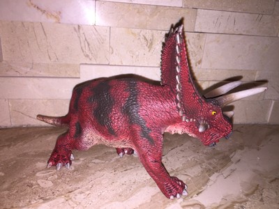 red triceratops