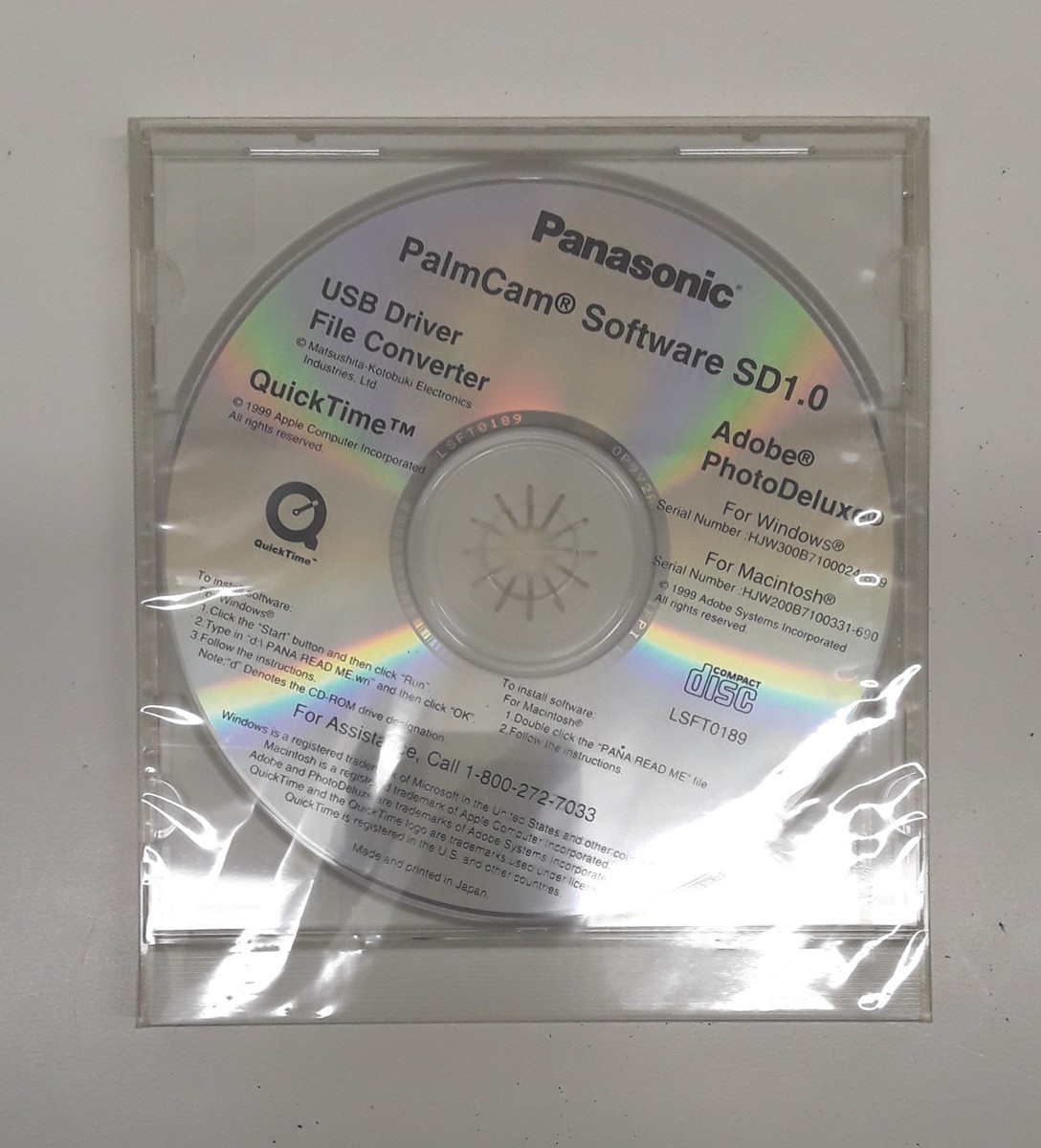 Panasonic PalmCam PV-SD4090 1.3MP Digital Camera - Black Silver