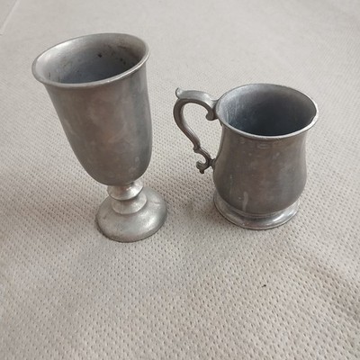 VTG Pewter Goblet And Cup Tavern Made In USA 