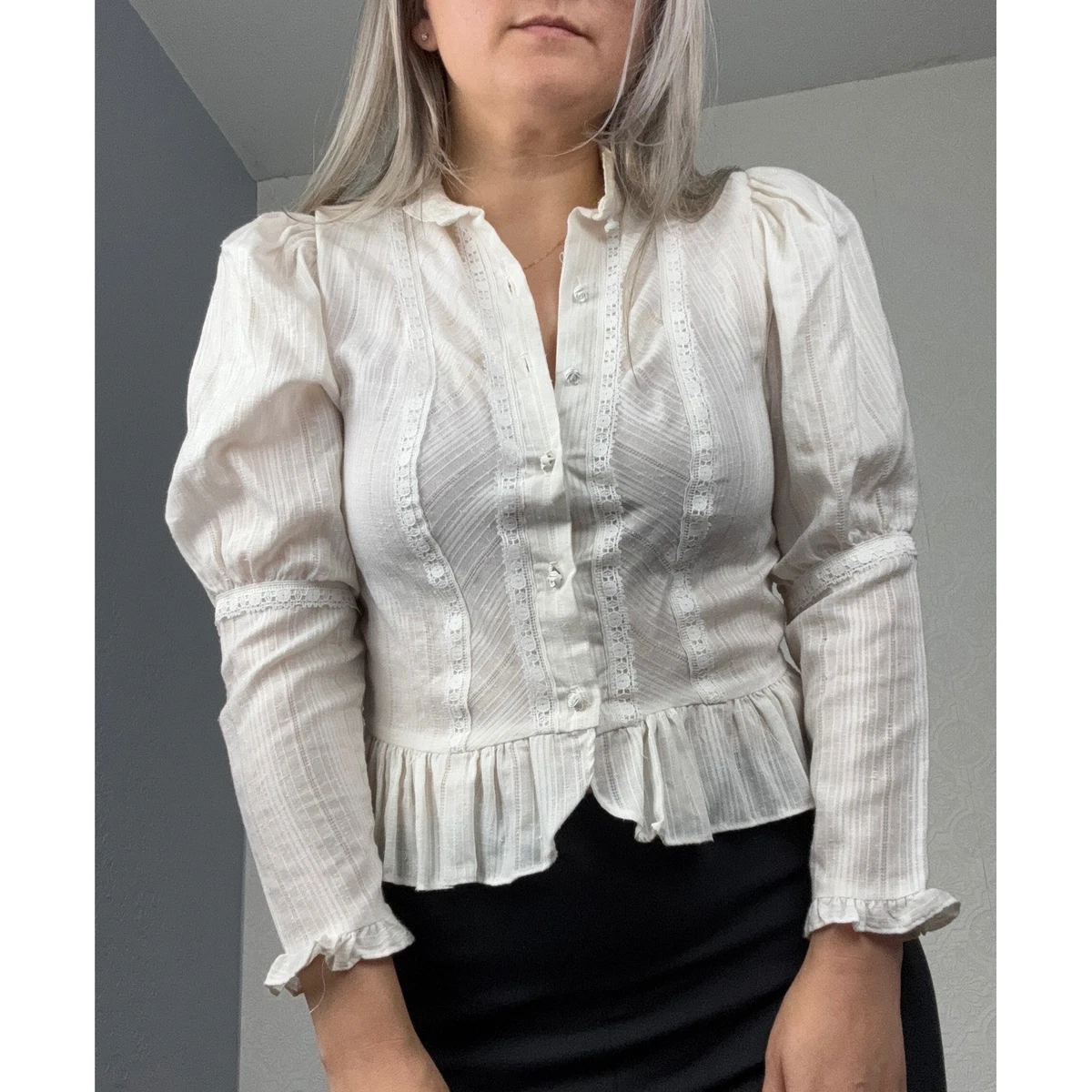 Lace 1970s Vintage Tops for Women for sale | eBay