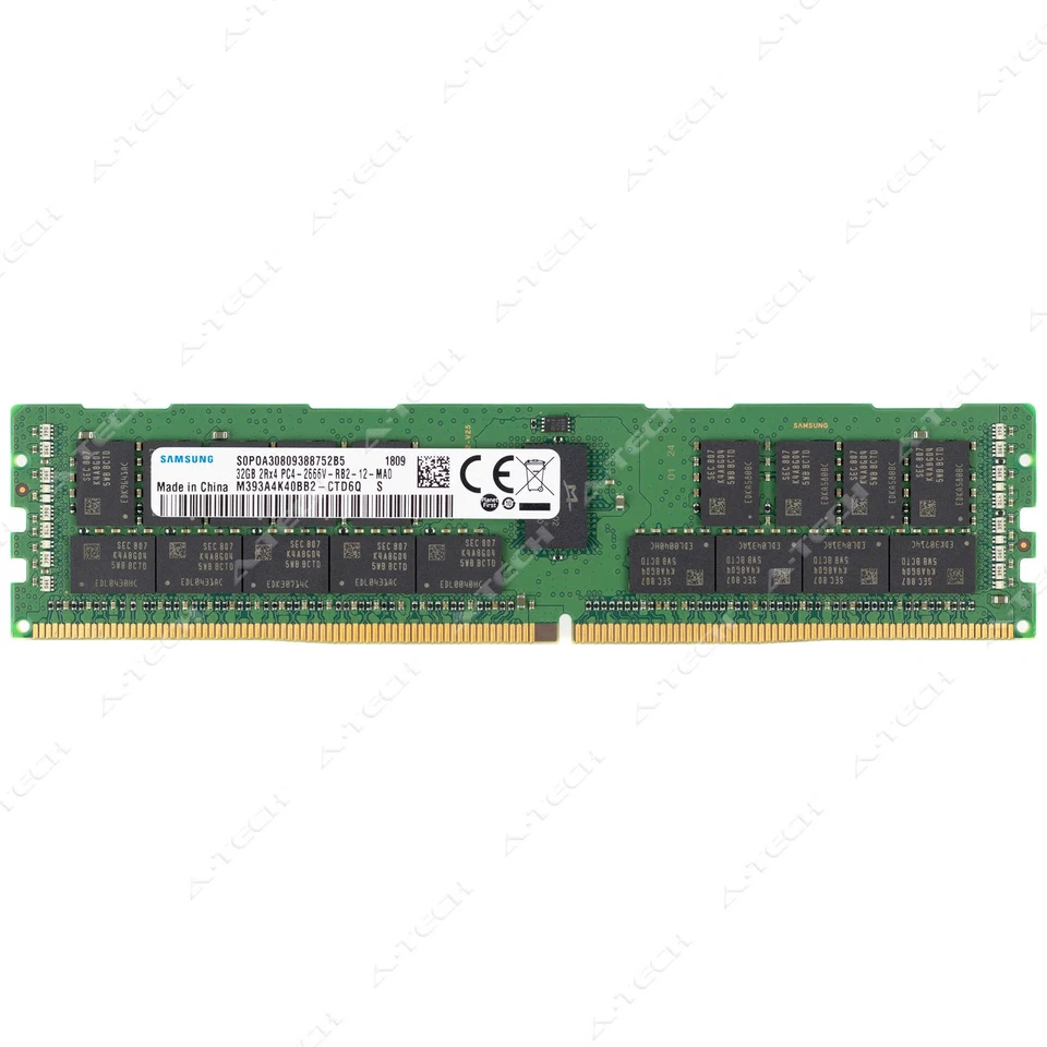 Memoria RAM de servidor Samsung 32 GB DDR4 2666 MHz PC4-21300 ECC RDIMM M393A4K40BB2-CTD