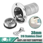 1.5'' 38mm Fuel Boat Marine Deck Fill Filler Tank Cap 316 Stainless Steel Key X