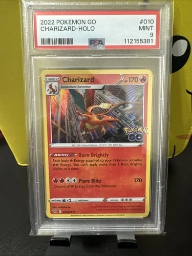 Pokemon Go Charizard 010/078  Holo Rare PSA  9 Gem Mint Pop 5 !!!