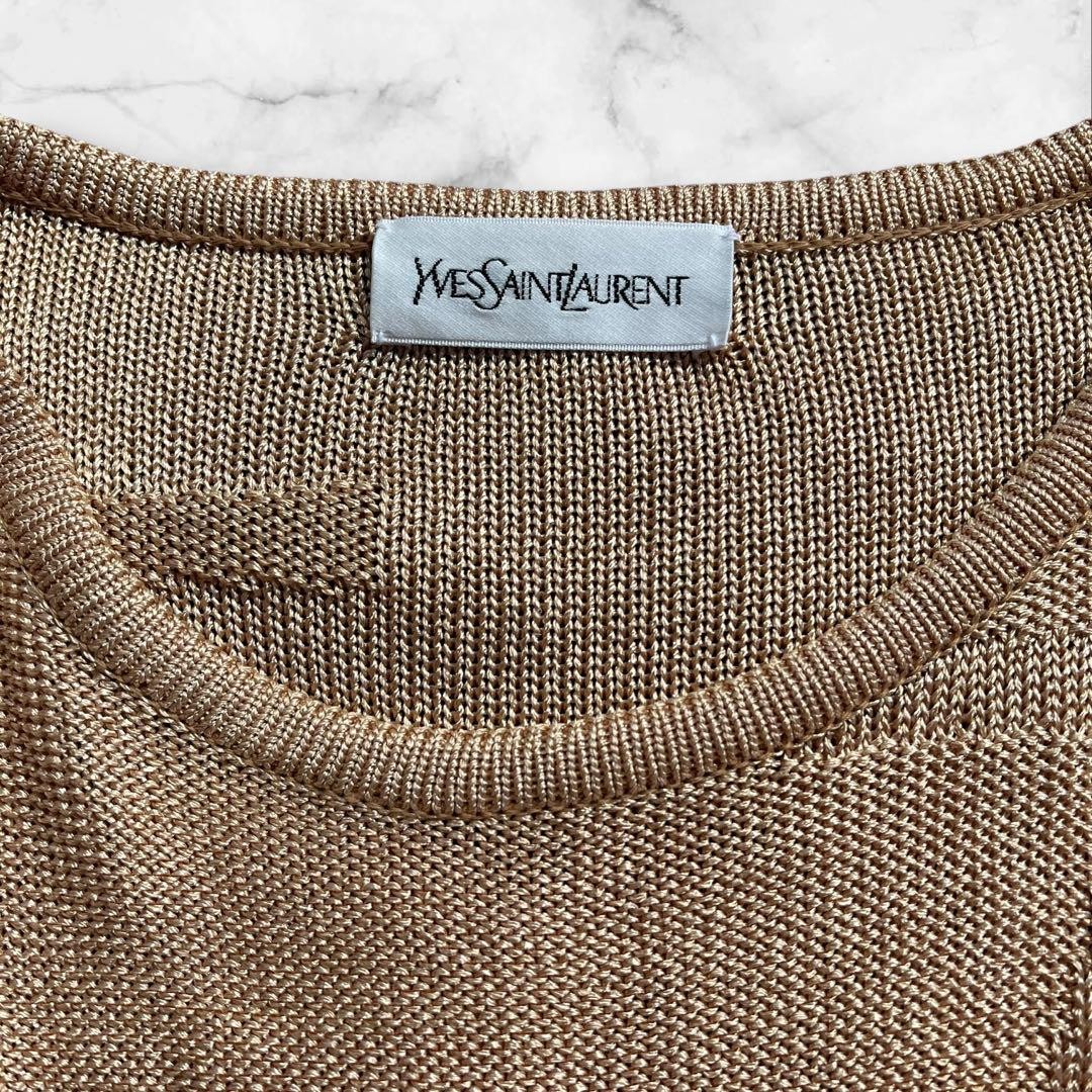 Maglione YSL Saint Laurent Big Logo Knit Rayon Knit LOGO