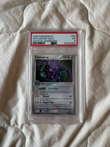 2006 POKEMON EX CRYSTAL GUARDIANS #92 EXPLOUD EX-HOLO PSA 5