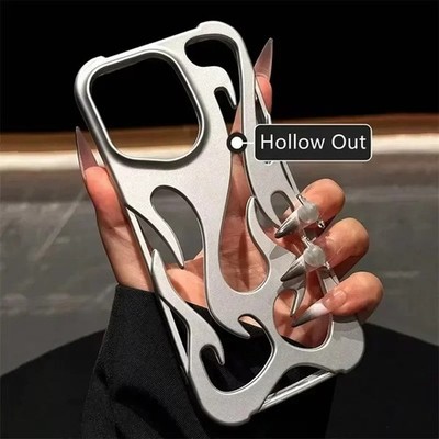 3D Flame Phone Back Case For Iphone 17 16 15 14 13 12 11 Pro Max Plus Soft Gift