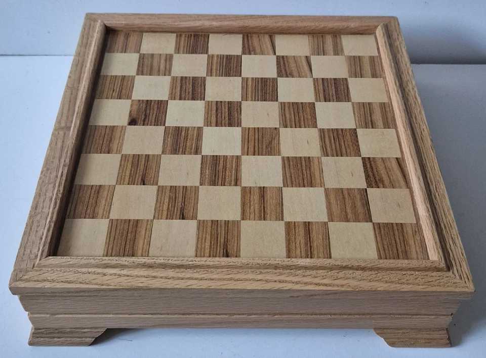 7 in 1 Game Set Chess Backgammon Card Dominoes etc Reversible Wooden Board NEW - Image 2 of 4