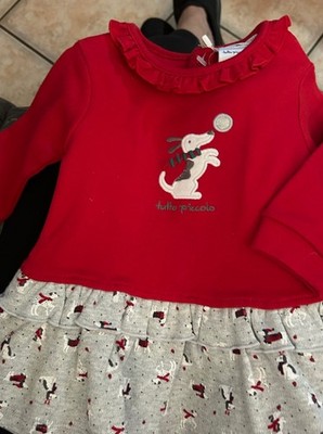 In Time For Christmas  Tutto Piccolo Baby Girls Holiday Dress Size 6 Mos