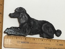 Handmade Wooden Handpainted Double-Sided BLACK POODLE Plaque/Ornament/Magnet