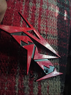 #ad VINTAGE PEAVEY 1960#x27;s 70#x27;s METAL AMP BADGE EMBLEM CUSTOM FERRARI RED $24.95