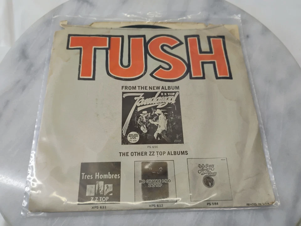Vintage Rock 45 ZZ TOP Tush LONDON VG++ picture sleeve In Plastic Sleeve Foto 2 de 4