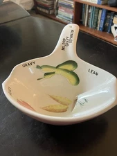 Gravy Vintage 8” No Drip Gravy Ceramic Fat Separator