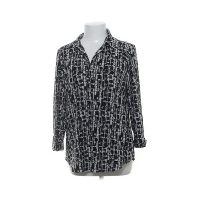 Jones New York, Bluse, Größe: M, Schwarz/Weiß/Mehrfarbig #UMX