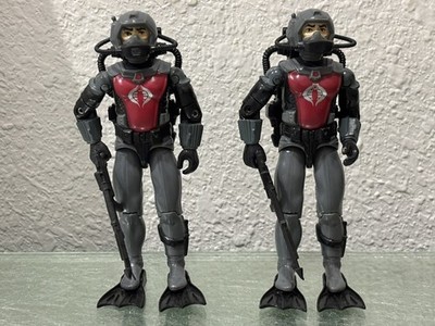Gijoe Cobra 1985 Eels x2 Figure Lot 100% Complete Original Accessories Hoses
