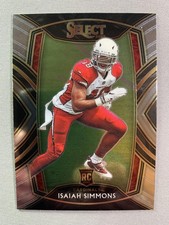 2020 Panini Select Rookie RC #288 Isaiah Simmons Arizona Cardinals Football Card. rookie card picture