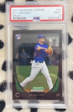 Topps 2011 Chrome Bowman Draft DJ LeMahieu #56 Rookie PSA 9 Chicago Cubs Card. rookie card picture