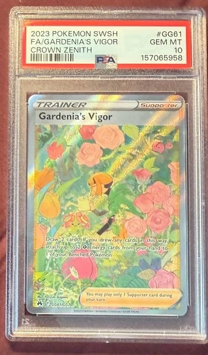 2023 Pokemon SWSH Crown Zenith Gardenia's Vigor #GG61 PSA 10 English