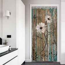 Stall Shower Curtain, Small Shower Curtain 36 x 72 Inches, Rustic Shower Curtain