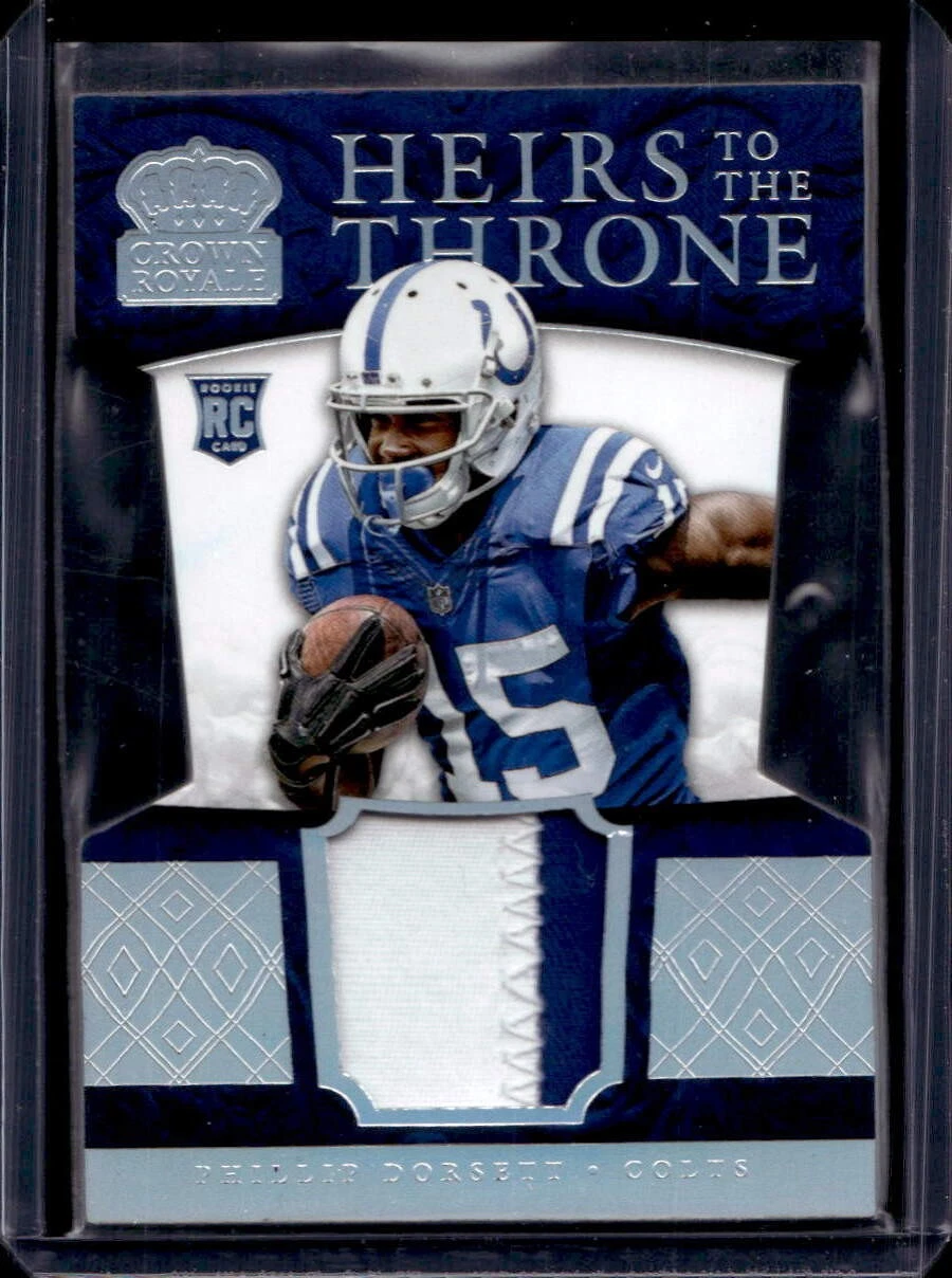 Phillip Dorsett Panini Crown Royale Rookie Royalty Memorabilia Die-Cut #PD Base