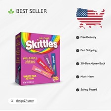 Delicious Wild Berry Skittles Drink Mix - 30 Sticks for Anytime Refreshment