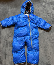 Columbia Snowsuit Baby Boy 12-18M Multicolor Insulated  Puffer Hooded Fleece