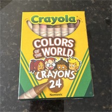 Five pack of Crayola Colors of the World Crayons 24 Count Non-Toxic Multicolor