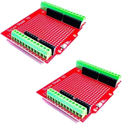Screw Terminal Block Shield for Arduino Uno 2 Pieces
