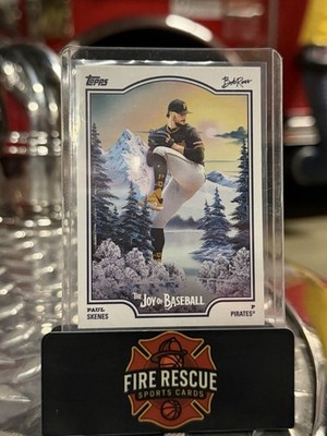 Topps 2025 X Bob Ross The Joy of Baseball Paul Skenes #9 Pittsburgh Pirates Base